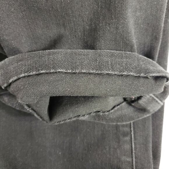 Susan Graver Womens Jeans Size 4P Black High Stretch Denim Straight Leg A342367 - Picture 11 of 11